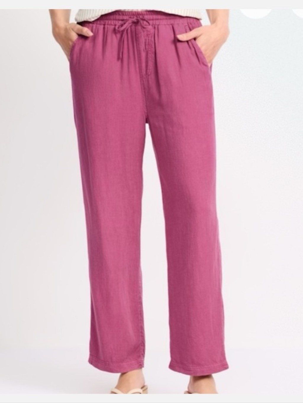 Market & Spruce Drawstring Wide Leg Pant- S
